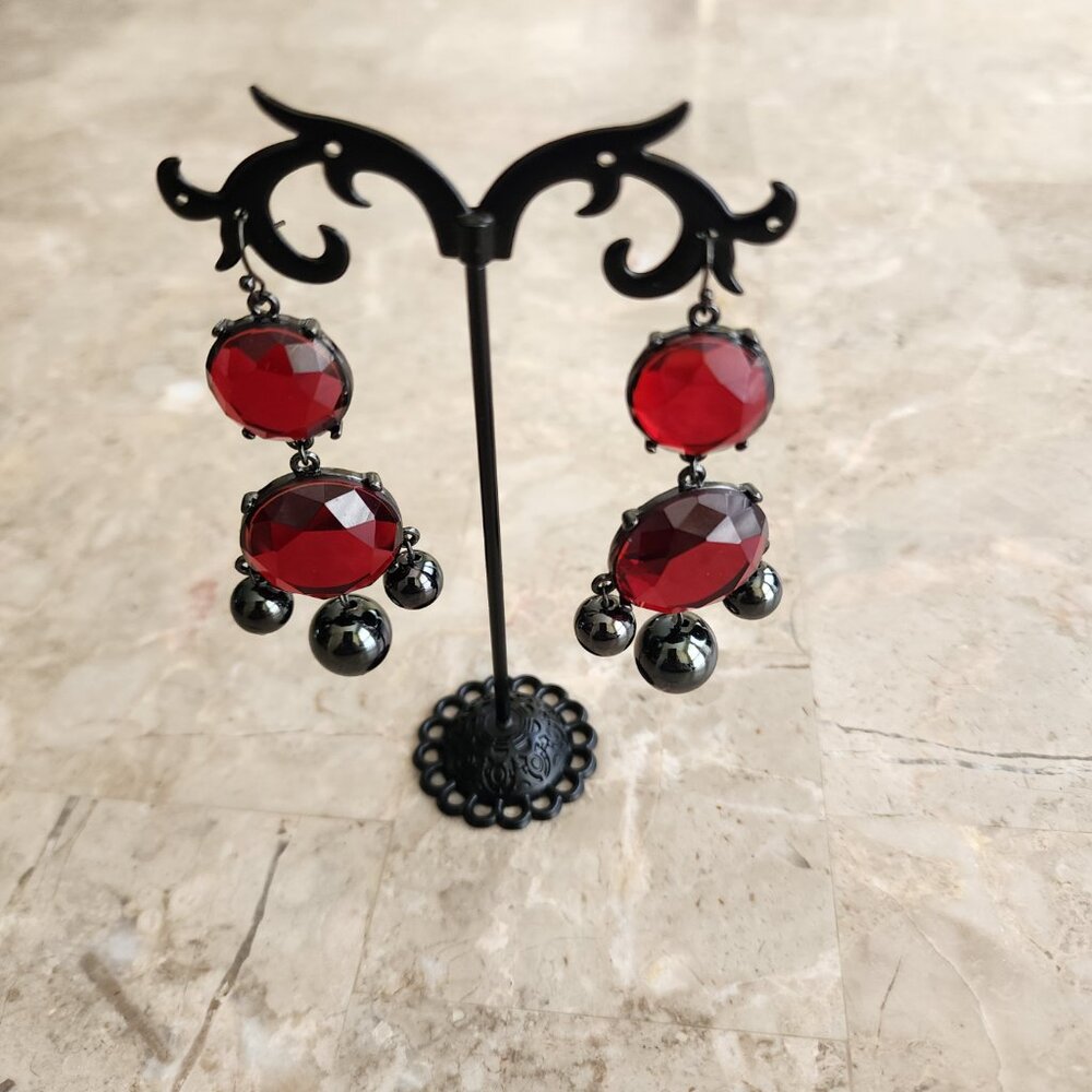 Stony Dangle Style Fashion Earrings